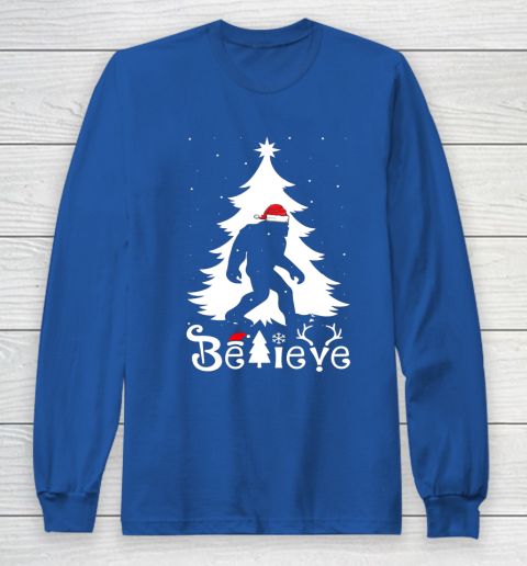 Bigfoot Christmas Gifts For Men Boys Girls Funny Christmas Long Sleeve T-Shirt 6