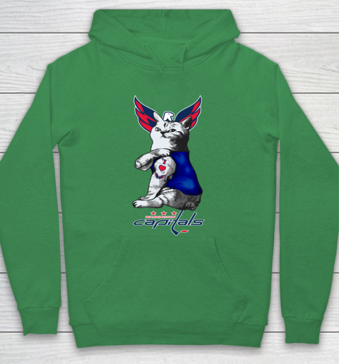 NHL My Cat Loves Washington Capitals Hockey Hoodie 5