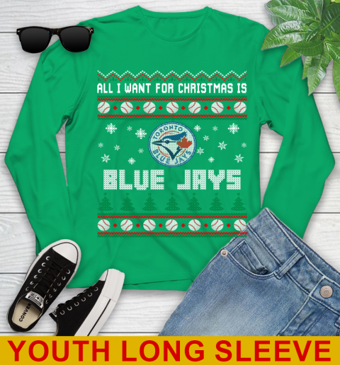 MLB All I Want For Christmas Is Toronto Blue Jays Baseball Sports 123
