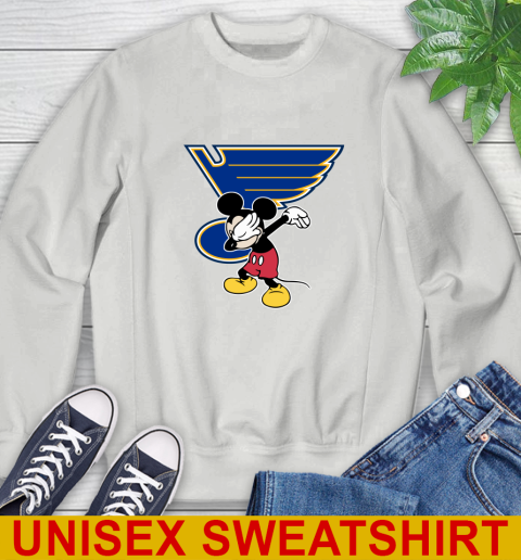 St.Louis Blues NHL Hockey Dabbing Mickey Disney Sports Sweatshirt 5