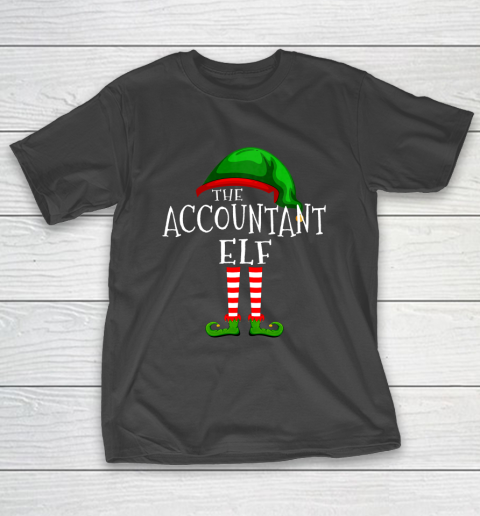 Accountant Elf Family Matching Group Christmas Gift Funny T-Shirt