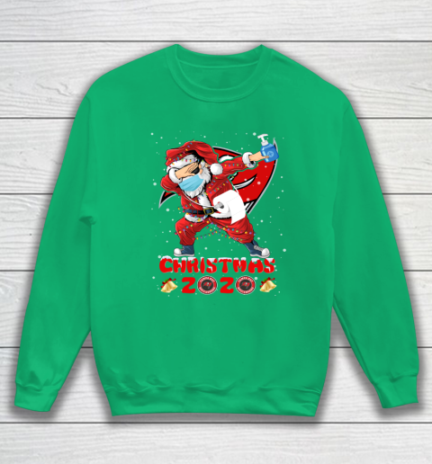 Tampa Bay Buccaneers Funny Santa Claus Dabbing Christmas 2020 NFL Sweatshirt 5