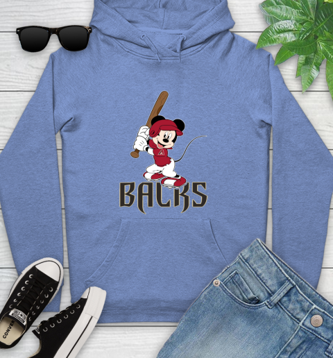 MLB Baseball Arizona Diamondbacks Cheerful Mickey Mouse Shirt Youth Hoodie 11