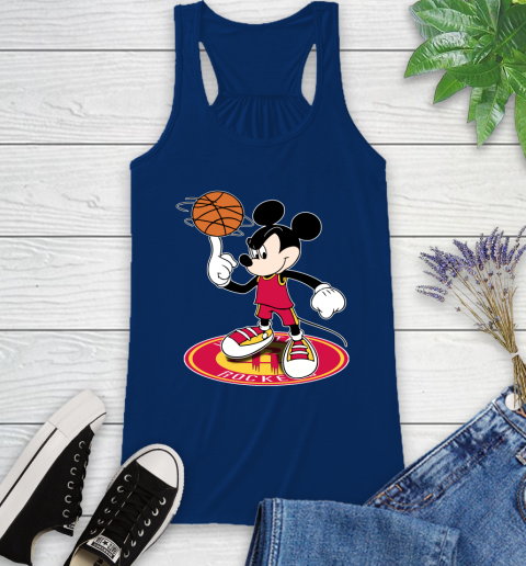 NBA Basketball Houston Rockets Cheerful Mickey Disney Shirt Racerback Tank 8