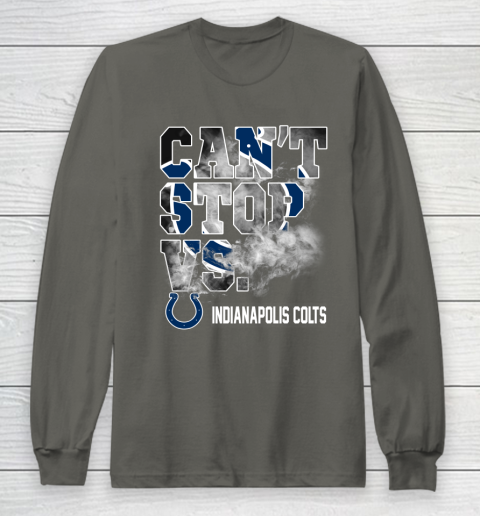 NFL Indianapolis Colts Can't Stop Vs Long Sleeve T-Shirt 5
