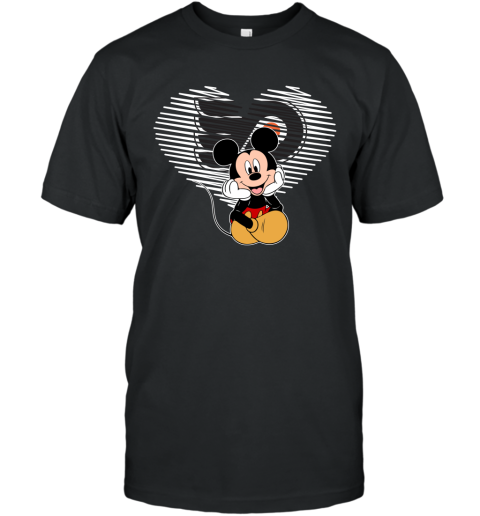 NHL Philadelphia Flyers The Heart Mickey Mouse Disney Hockey T Shirt