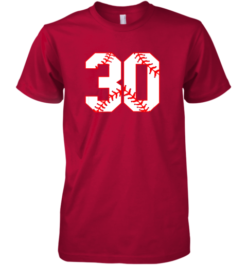 7xvl thirtieth birthday party 30th baseball shirt born 1989 premium guys tee 5 front red