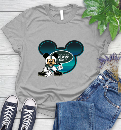 NFL New York Jets Mickey Mouse Disney Football T Shirt Women's T-Shirt 5
