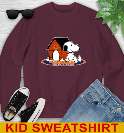 NFL Football Chicago Bears Snoopy The Peanuts Movie Shirt Youth Sweatshirt 5