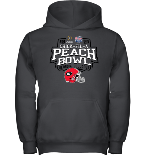 2022 Chick-Fil-A Peach Bowl Georgia Red Sst Youth Hoodie