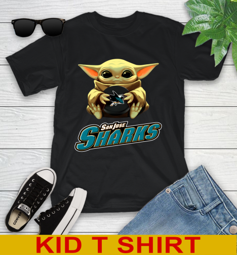 NHL Hockey San Jose Sharks Star Wars Baby Yoda Shirt 102