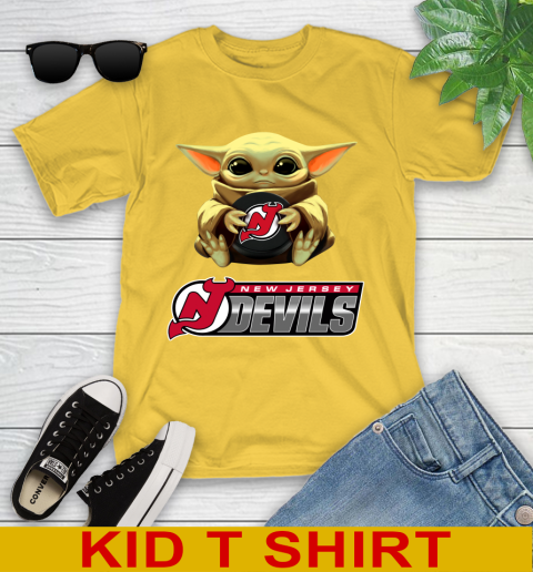 NHL Hockey New Jersey Devils Star Wars Baby Yoda Shirt 108