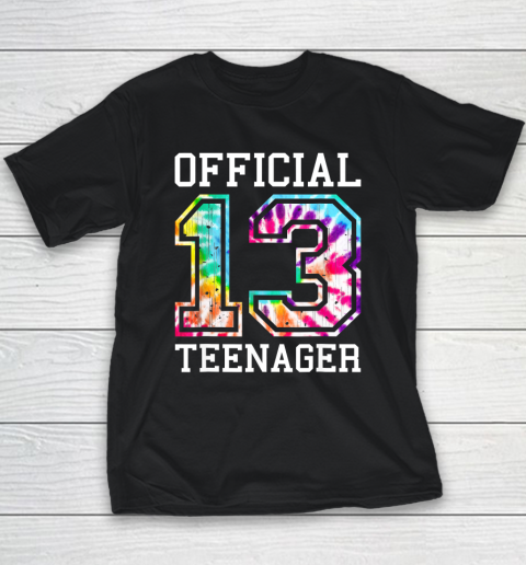 Tie Dye Official Teenager 13th Birthday Shirt For Girls Boys T Shirt Youth T-Shirt