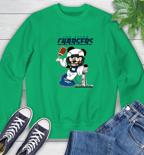 NFL San diego chargers Mickey Mouse Disney Super Bowl Football T Shirt Sweatshirt 18