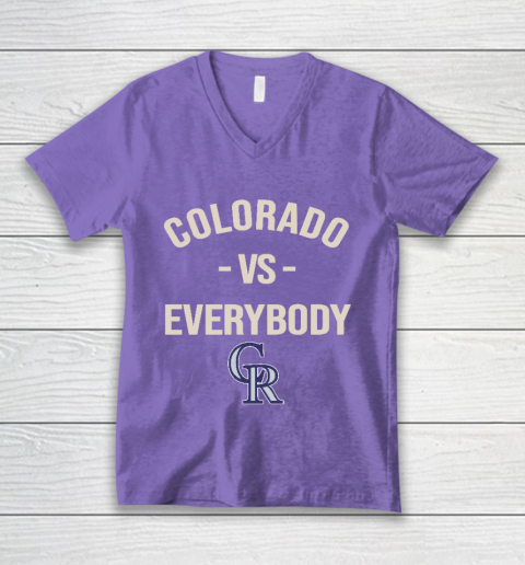 Colorado Rockies Vs Everybody V-Neck T-Shirt 8