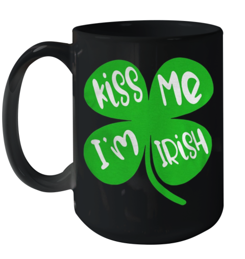 Kiss Me Im Irish Ceramic Mug 15oz