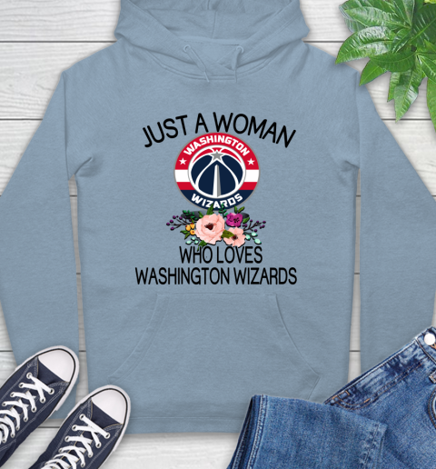 NBA Just A Woman Who Loves Washington Wizards Basketball Sports Hoodie 6