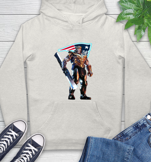 NFL Thanos Gauntlet Avengers Endgame Football New England Patriots Hoodie 12