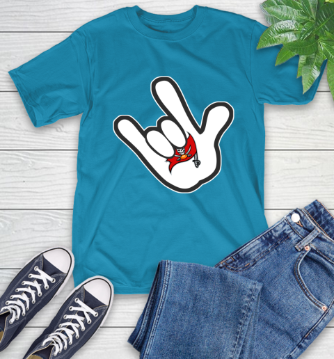 Tampa Bay Buccaneers NFL Football Mickey Rock Hand Disney T-Shirt 8