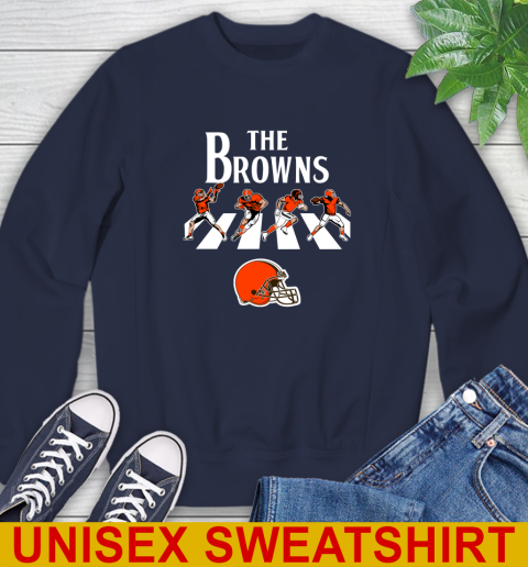 NFL Football Cleveland Browns The Beatles Rock Band Shirt Sweatshirt 2