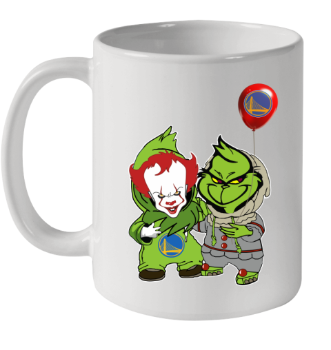 Golden State Warriors Baby Pennywise Grinch Christmas NBA Basketball Ceramic Mug 11oz