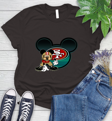 NFL San Francisco 49ers Mickey Mouse Disney Football T Shirt Women's T-Shirt 8
