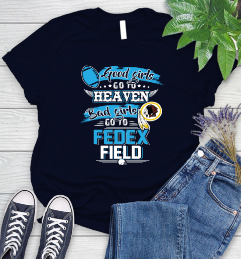 Washington Redskins NFL Bad Girls Go To Fedex Field Shirt Women's T-Shirt 2