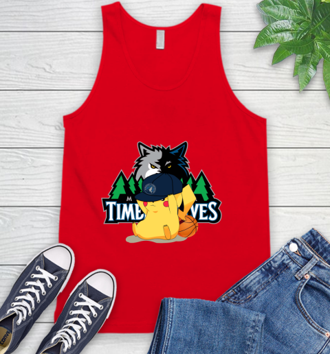 NBA Pikachu Basketball Sports Minnesota Timberwolves Tank Top 6
