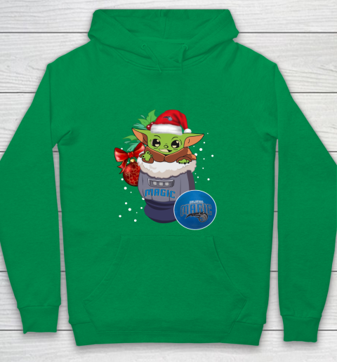 Orlando Magic Christmas Baby Yoda Star Wars Funny Happy NBA Youth Hoodie 6