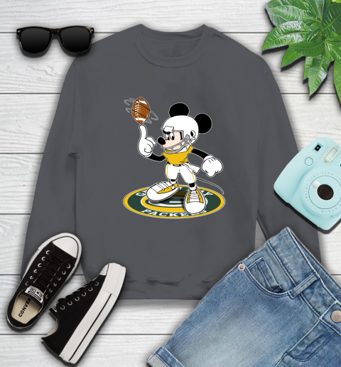 NFL Football Green Bay Packers Cheerful Mickey Disney Shirt Sweatshirt 6