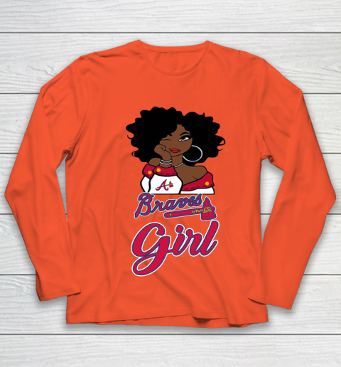 Atlanta Braves Girl MLB Youth Long Sleeve 4