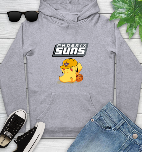 NBA Pikachu Basketball Sports Phoenix Suns Youth Hoodie 6