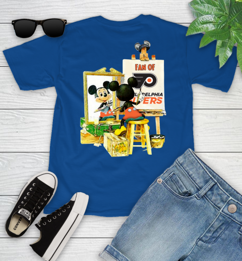 NHL Hockey Philadelphia Flyers Mickey Drawing Shirt 103
