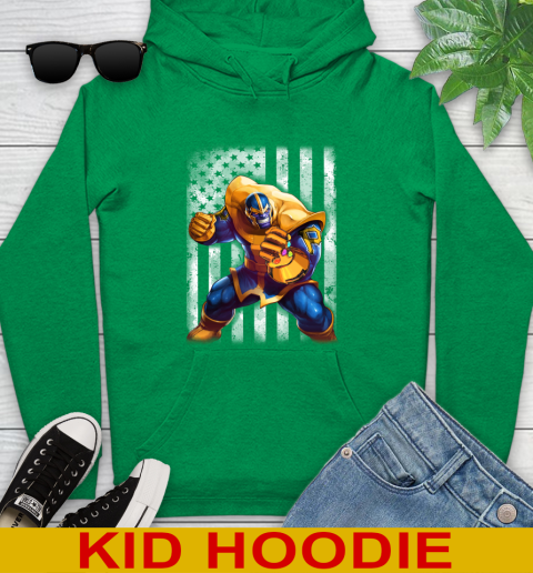 MLB Baseball Pittsburgh Pirates Thanos Marvel American Flag Shirt Youth Hoodie 8
