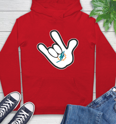 Miami Dolphins NFL Football Mickey Rock Hand Disney Hoodie 10