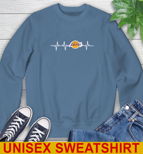 Los Angeles Lakers NBA Basketball Heart Beat Shirt Sweatshirt 10