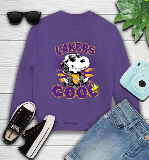 NBA Basketball Los Angeles Lakers Cool Snoopy Shirt Sweatshirt 4