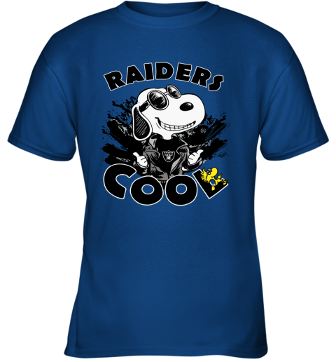 Oakland Raiders Snoopy Joe Cool We're Awesome Youth T-Shirt 