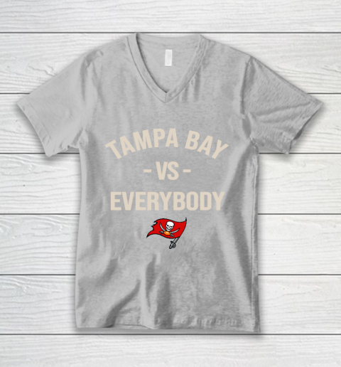 Tampa Bay Buccaneers Vs Everybody V-Neck T-Shirt 3