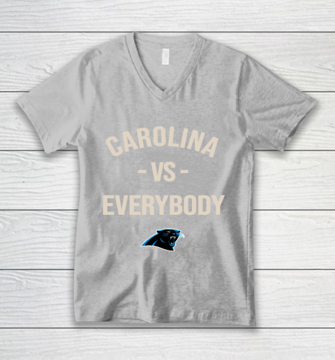 Carolina Panthers Vs Everybody V-Neck T-Shirt 3