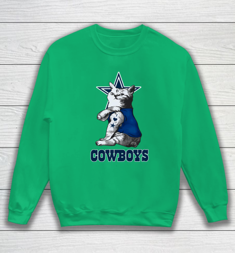 NFL Football My Cat Loves Dallas Cowboys Sweatshirt 5