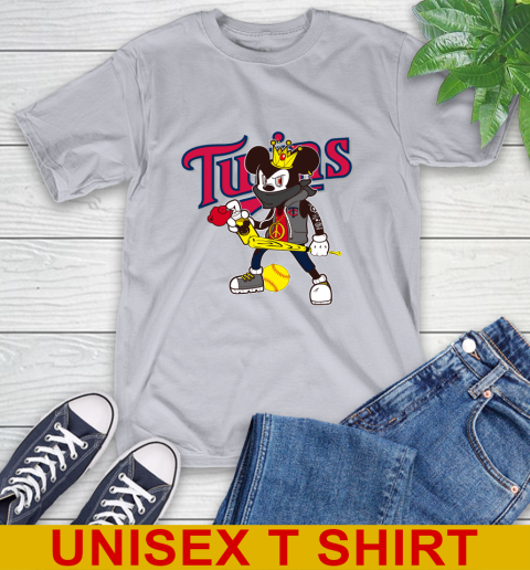 Minnesota Twins MLB Baseball Mickey Peace Sign Sports T-Shirt 6