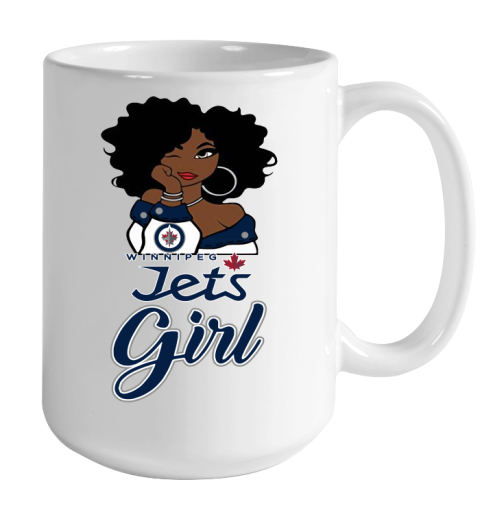 Winnipeg Jets Girl NHL Color Changing Mug 15oz 2