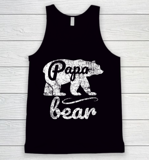 Father's Day Funny Gift Ideas Apparel  Papa Bear Dad Father T Shirt Tank Top
