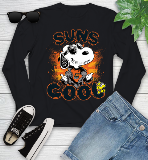 NBA Basketball Phoenix Suns Cool Snoopy Shirt Youth Long Sleeve