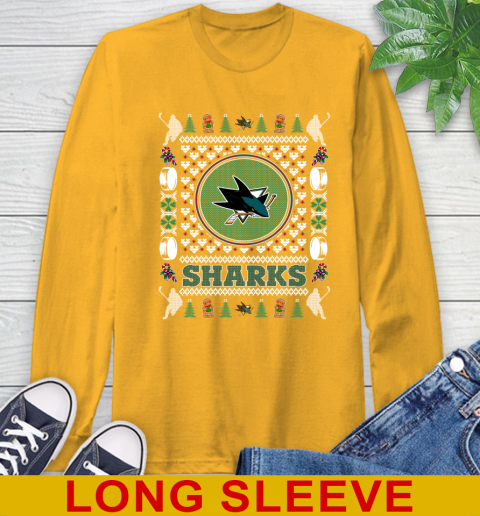 San Jose Sharks Merry Christmas NHL Hockey Loyal Fan Long Sleeve T-Shirt 2