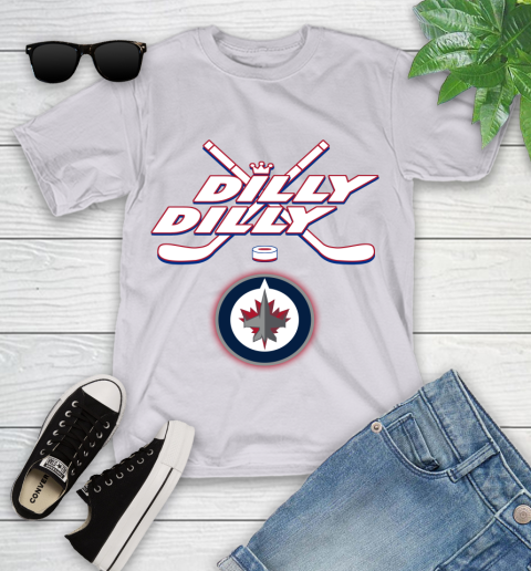 NHL Winnipeg Jets Dilly Dilly Hockey Sports Youth T-Shirt 4