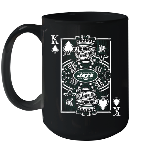 New York Jets NFL Football The King Of Spades Death Cards Shirt Ceramic Mug 15oz