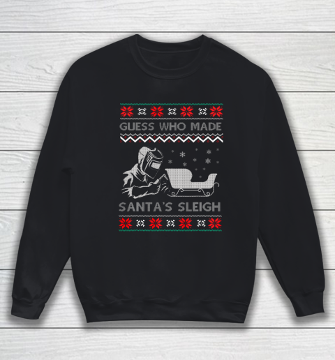 Ugly Christmas Welder Tee Funny Xmas Pajamas Gifts Welders Sweatshirt