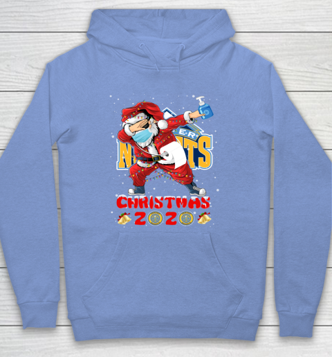 Denver Nuggets Funny Santa Claus Dabbing Christmas 2020 NBA Hoodie 8